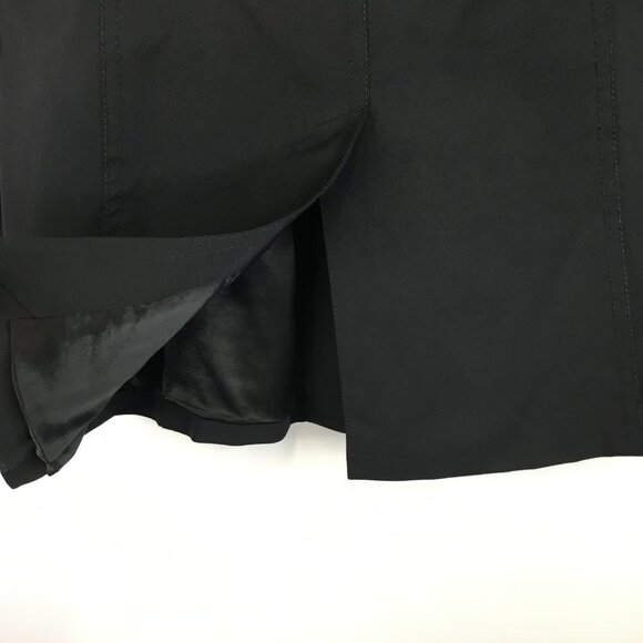 Ann Taylor Black Double Brested Nylon Blend Lined Winter Jacket Size S - Picture 7 of 12